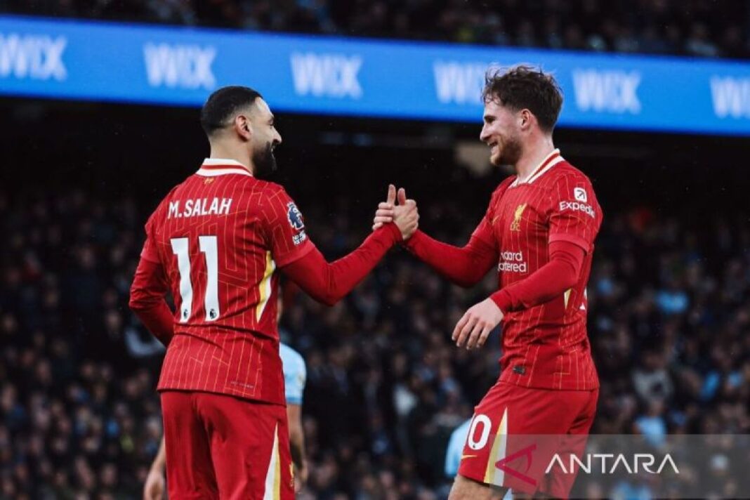 Liverpool permalukan Manchester City 2-0, Salah tampil gemilang