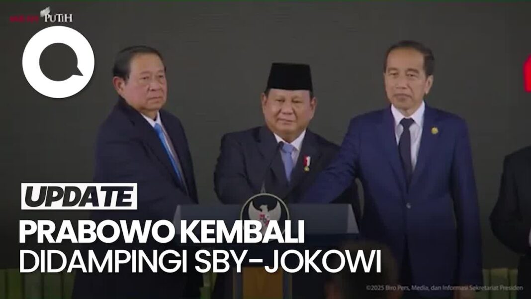 Video: Dua Kali Prabowo 'Pamer Kemesraan' dengan SBY-Jokowi