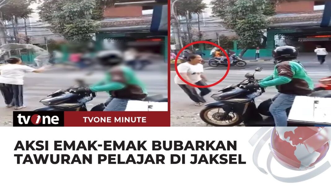 Viral Emak-emak Bubarkan Aksi Pemuda Hendak Tawuran di Kota Depok