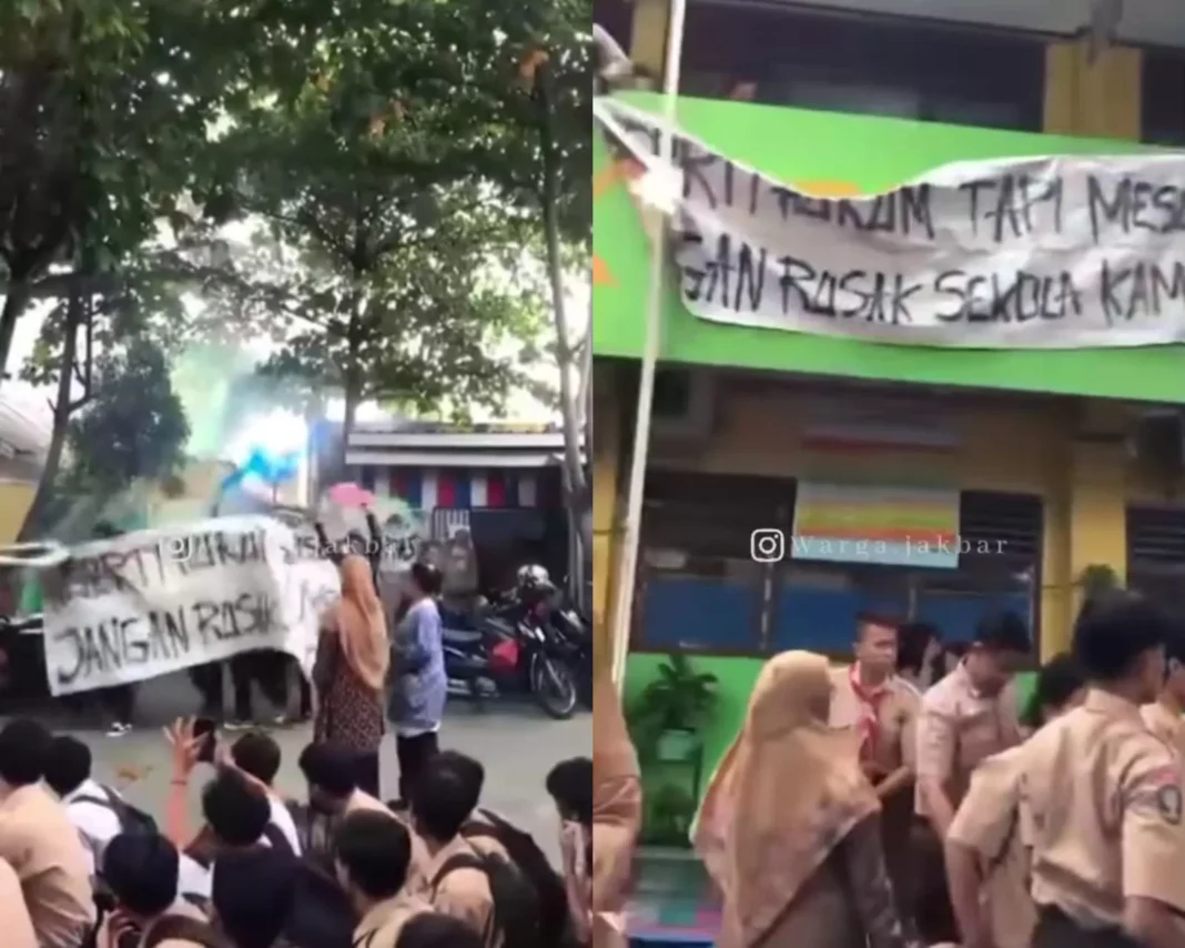 Viral Siswa SMK di Jakbar Demo Protes Pelecehan Guru